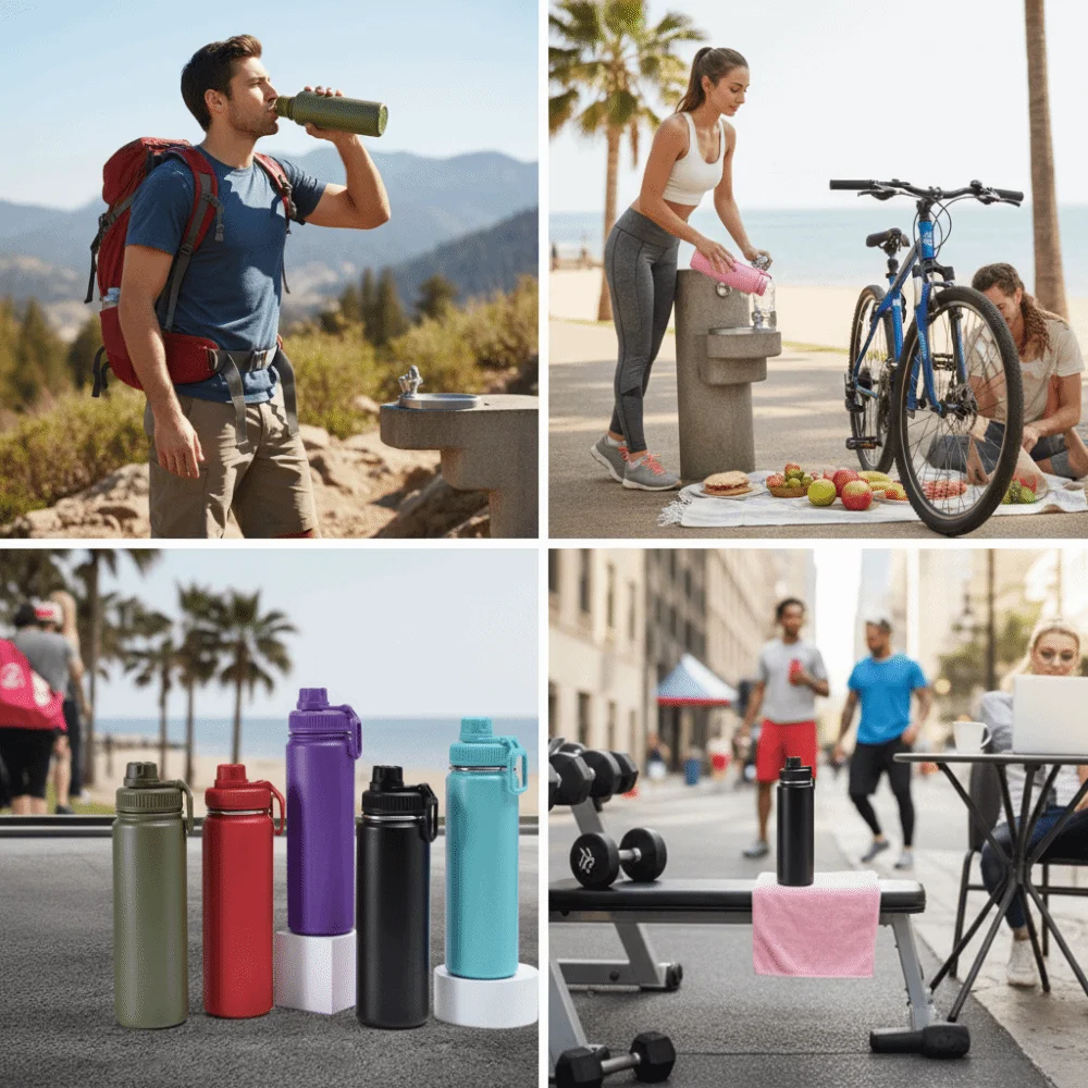 22 Oz Capacity Vacuum Insulated Water Bottle Wall Vacuum Insulated Keep ...