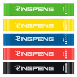 Fitness Elastic Resistance Belt for Yoga, Pilates, and Family Workouts (5Pcs Resistance Band)