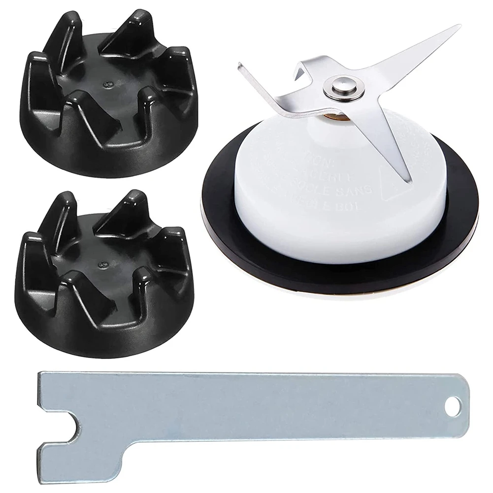 Blender Replacement Parts Kit 9704230 Blender Coupler Replacment Parts for KitchenAid 4 Leaf Blender Blade and Coupler with Spanner
