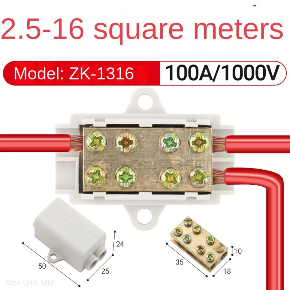 Description Picture 4 of itemHigh Power T-type Wiring Terminal Splitter Quick Wire Block Electrical Cable Junction Box ZK-316/506/516/1310/1316 Connectors
