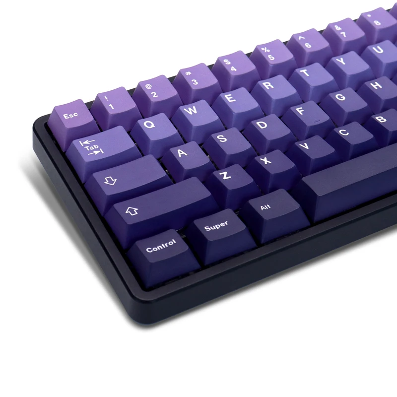 Pbt Keycaps para Teclado Mecânico Gaming Double Shot Cherry Gateron Switches mx Gamer Roxo Perfil 132 Chaves