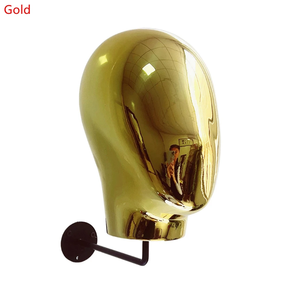 Description Picture 3 of itemHat Rack Wall Mounted Mannequin Head Decorative Metal Vintage Style Holder Hat Holder Rack Storage Wigs Show Display Stand