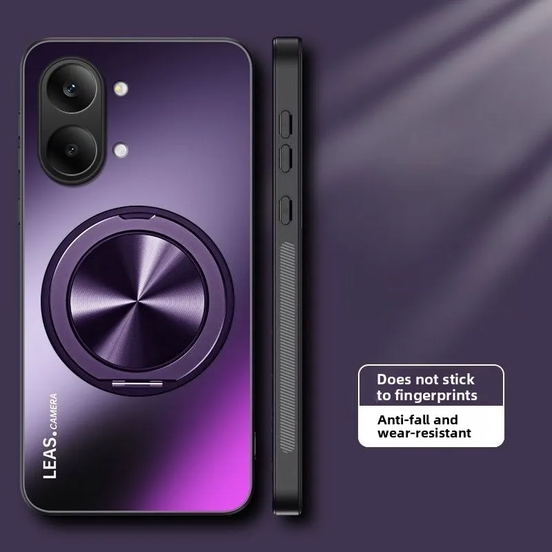 Luxury Matte 360° Rotating Bracket Magnetic Shockproof Case Cover