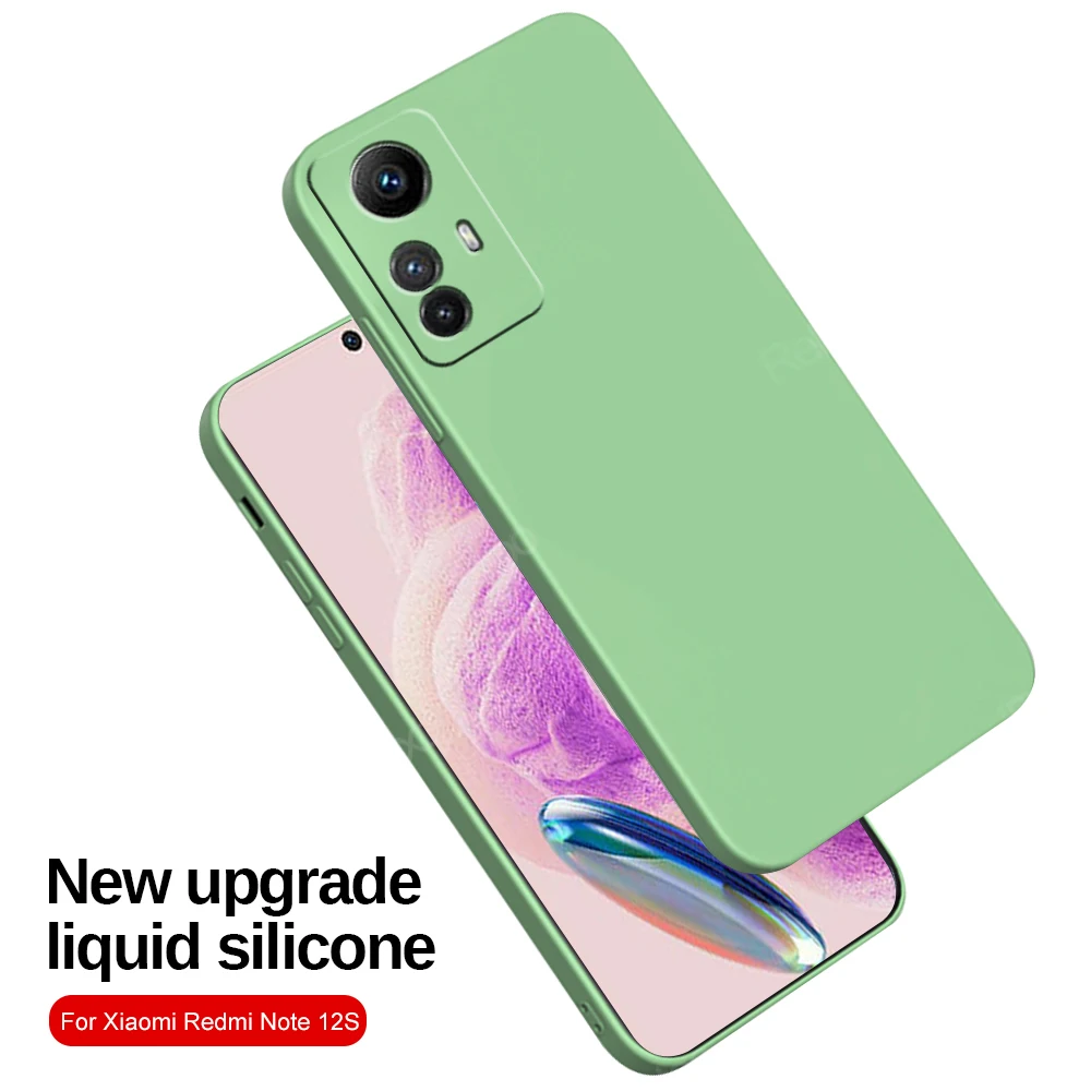 Per Redmi Note 12S 4G Custodia Straight Sideliquid Case Per Xiaomi Redmi Note 12S Mi Redmi Note 12S 1 2 S Note12S Note1 2 S 12S Case