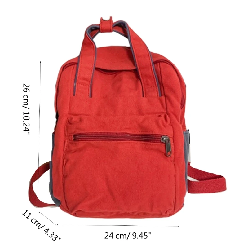 Fashion Backpack Students Schoolbag Korean Vintage Travel Bag Rucksack
