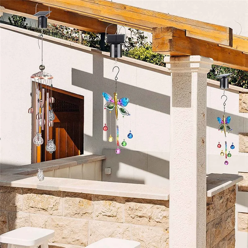 4Pcs Solar Energy Hanging Rotating Motor Revolving Wind Chime Spinner Motor Kits For Display