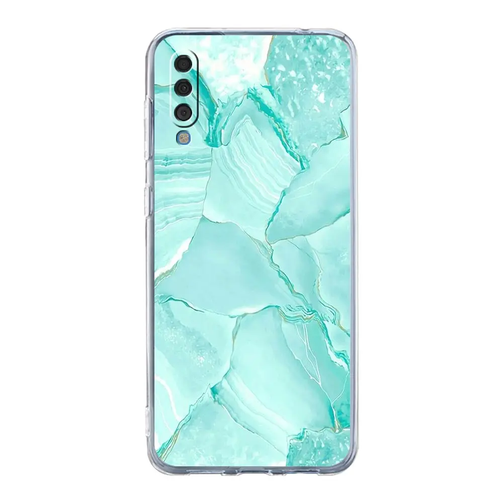 Transparent Marble Design Phone Case with Enhanced Durability