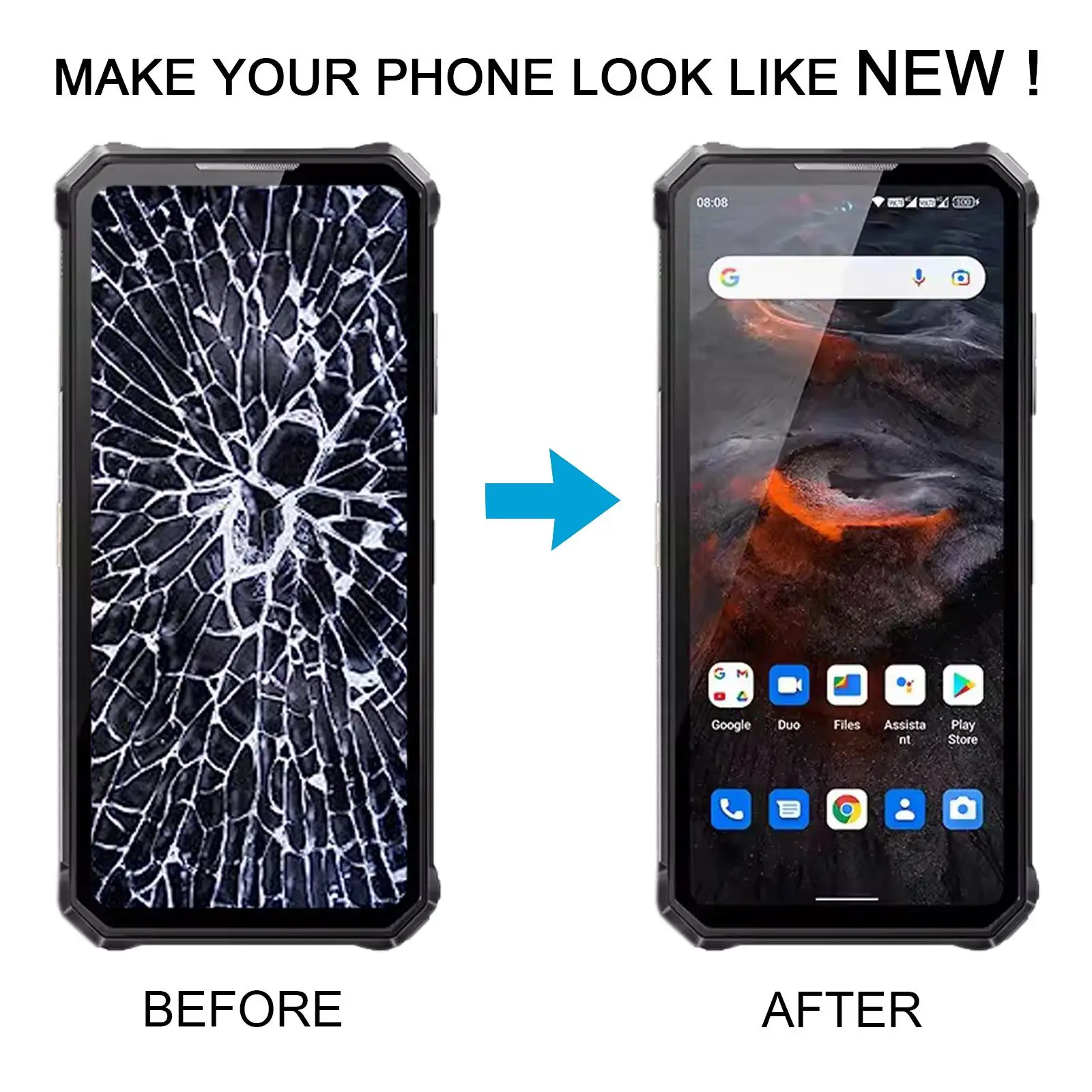 For Oukitel WP19 Pro LCD Screen with Digitizer Full Assembly