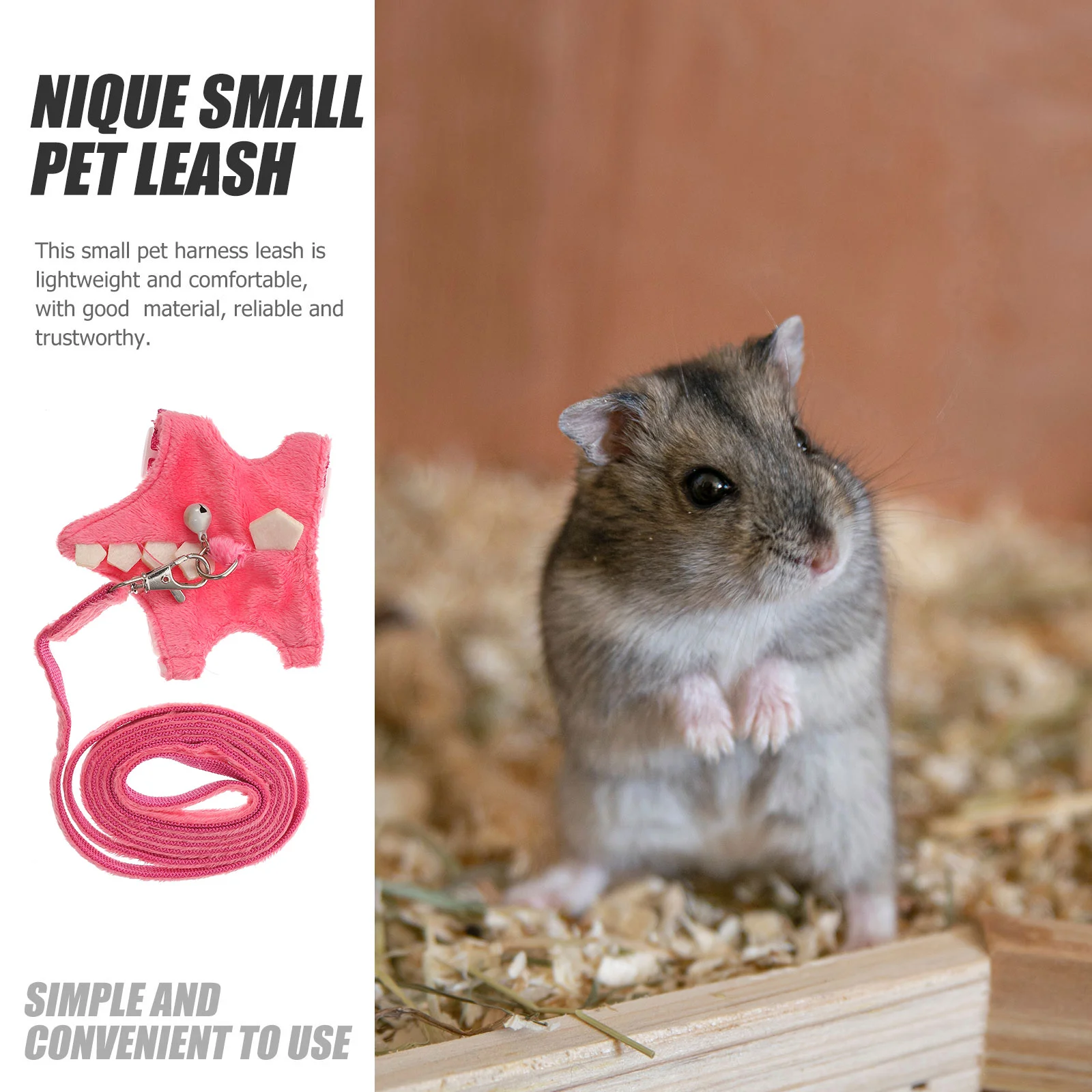 Adjustable Lightweight Pet Harness Small Animal Leash Ferret Vest Traction Rope Collars Harnesses Wear Resistant Pets Products