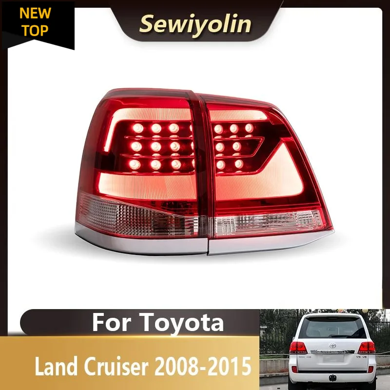 

Car Accessories Led Tail Lights For Toyota Land Cruiser 2008-2011DRL Signal Brake Reverse Plug And Play 12V Driving Lamps IP67
