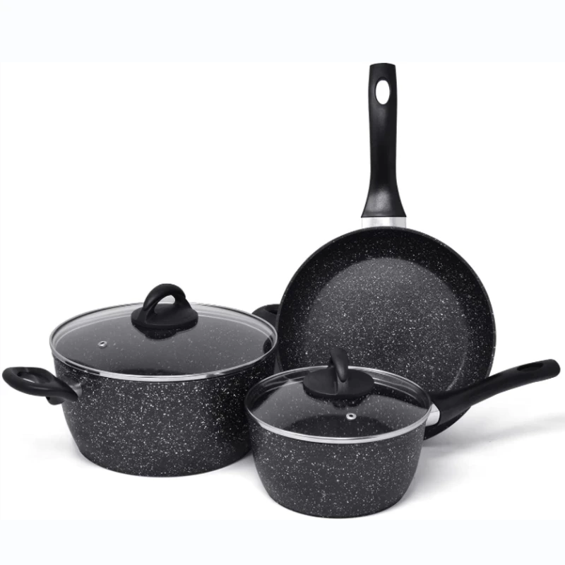 

Cookware Sets Non stick kitchen item kitchen ware set Manufacturers Black kitchen supplies