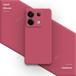 Premium Liquid Silicone Phone Case with Lens Protection - Soft, Slim, and Stylish Cover for Poco X6 Pro 5G (Hawthorn)