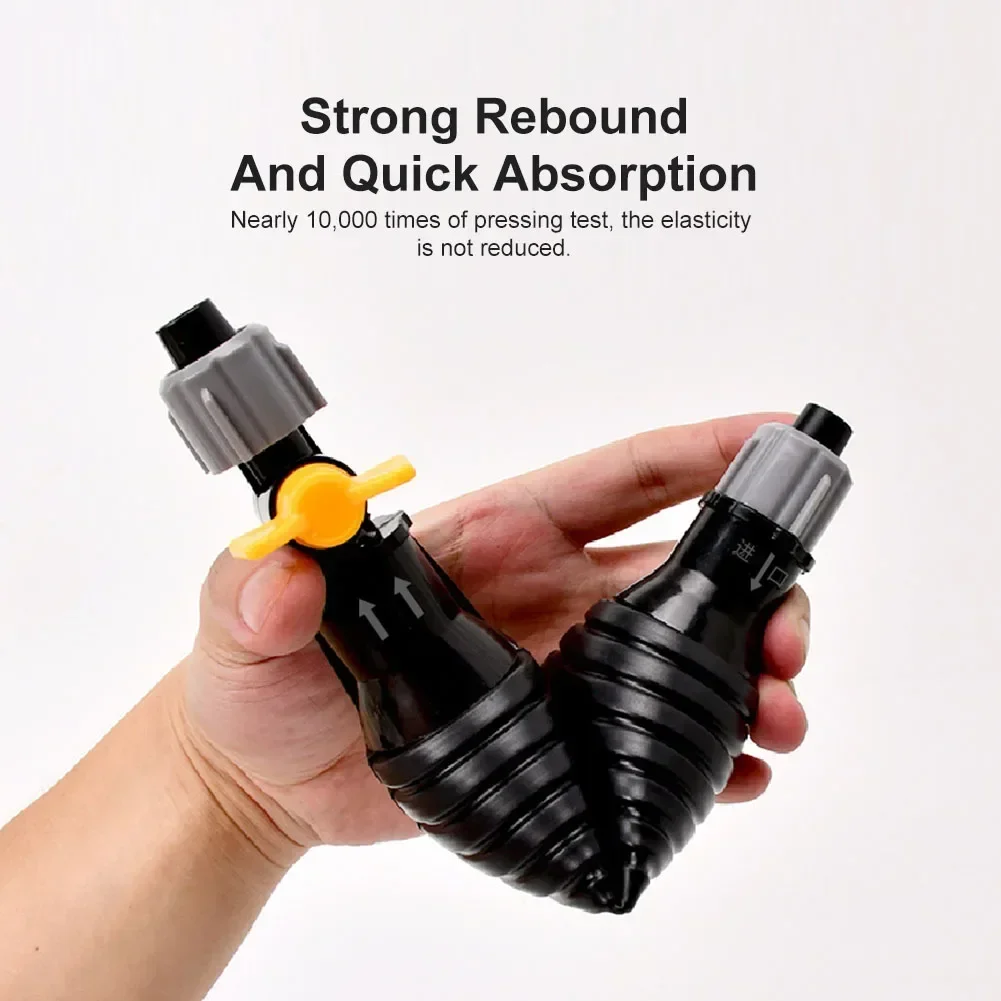 18mm Manual Fuel Pump oil syringe pump liquid transfer pump High Flow Car Motorcycle Hand Siphon Water Fish Tank Oil Gasoline Petrol Diesel Liquid Transfer Tool