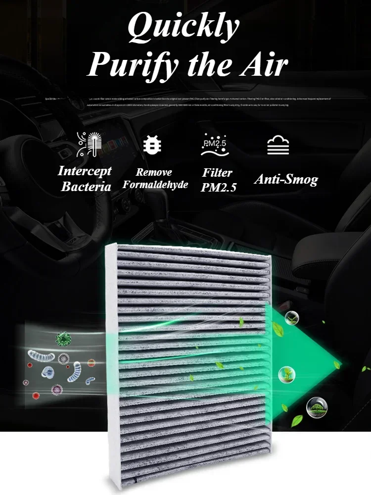 For-Mazda CX-5 Car Cabin Air Filter AC Air Purifier Filter Interior Exterior Engine Accessories PurificationAgent