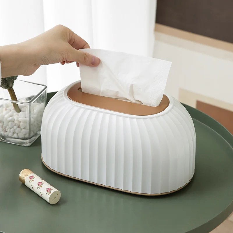 Nordic Striped Tissue Box Holder High Quality Toilet Paper Box