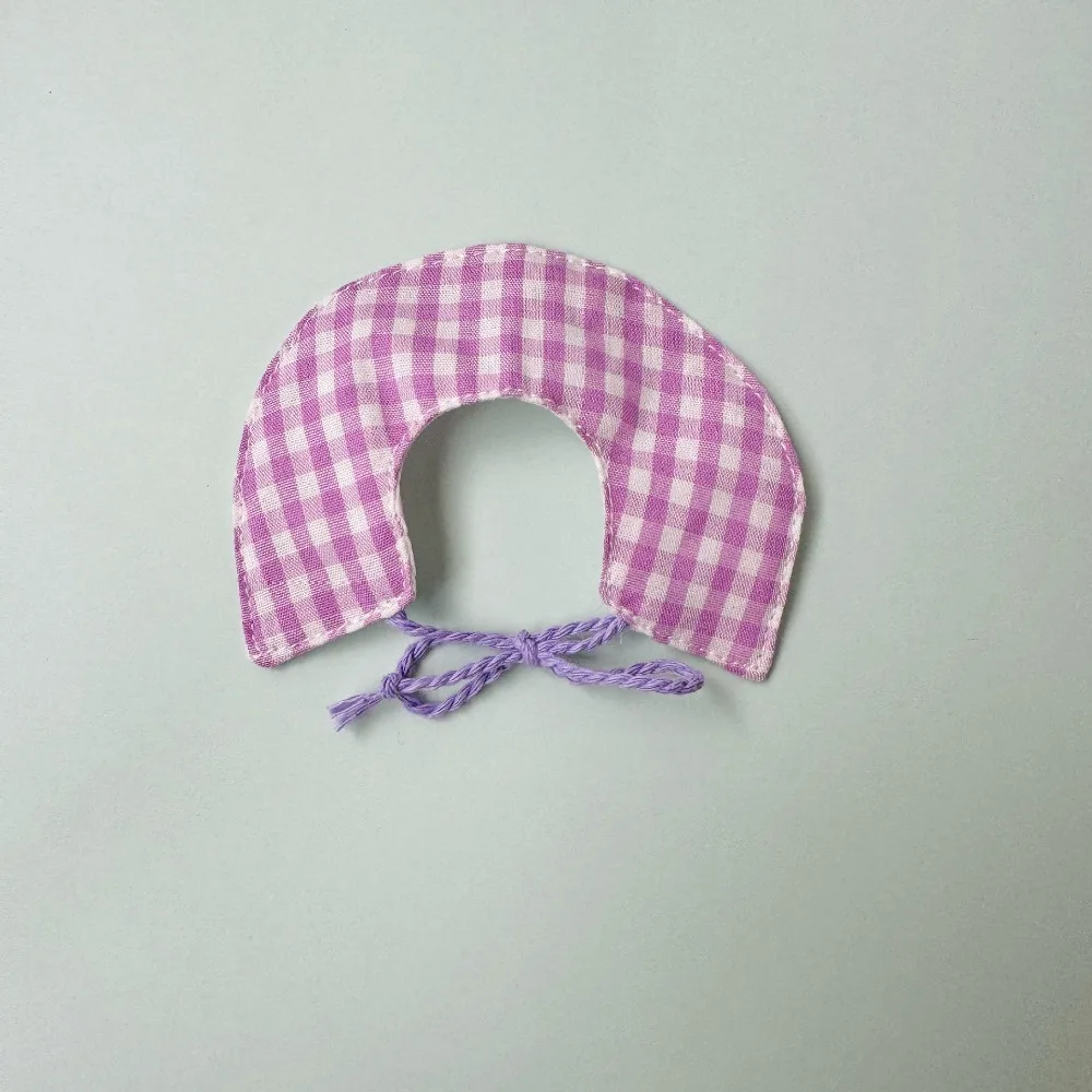 10~15cm Doll Clothes Checkered Cotton Stuffed Doll Checkered Cloak Macaron Outfit 15cm Cotton Doll Clothes for 10~15cm Doll