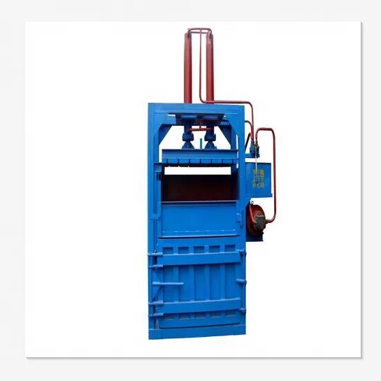 Small Vertical Semi-automatic Hydraulic Baler Garbage Station Waste Paper Baler Waste Cloth Compressor