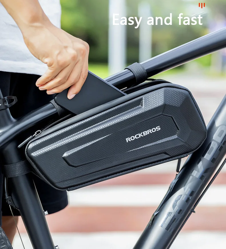 Sacoche Arrière De Vélo – Coque Rigide En Forme De Larme – Pour Tige De Selle – Étanche