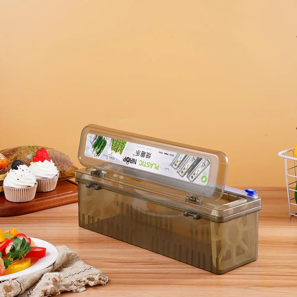 Plastic Wrap Dispenser For Foil and Cling Film Cutter Sharp Cutter and Organizer Kitchen Tool Accessories Food Wrap Foil Holder plastic wrap dispenser cling wrap dispenser kitchen wrap dispenser food film dispenser plastic wrap cutter cling film cutter