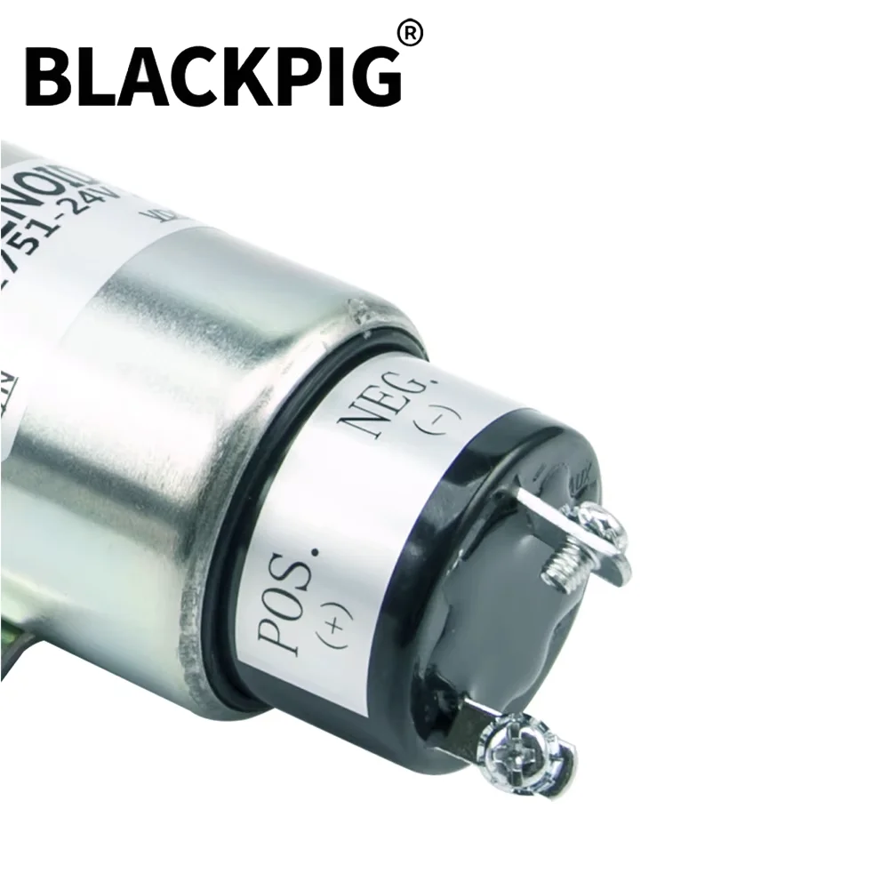 NO 타입 1751 디젤 엔진 정지 솔레노이드 밸브 전자식 연료 차단 스위치 발전기 부품 DC12V 24V