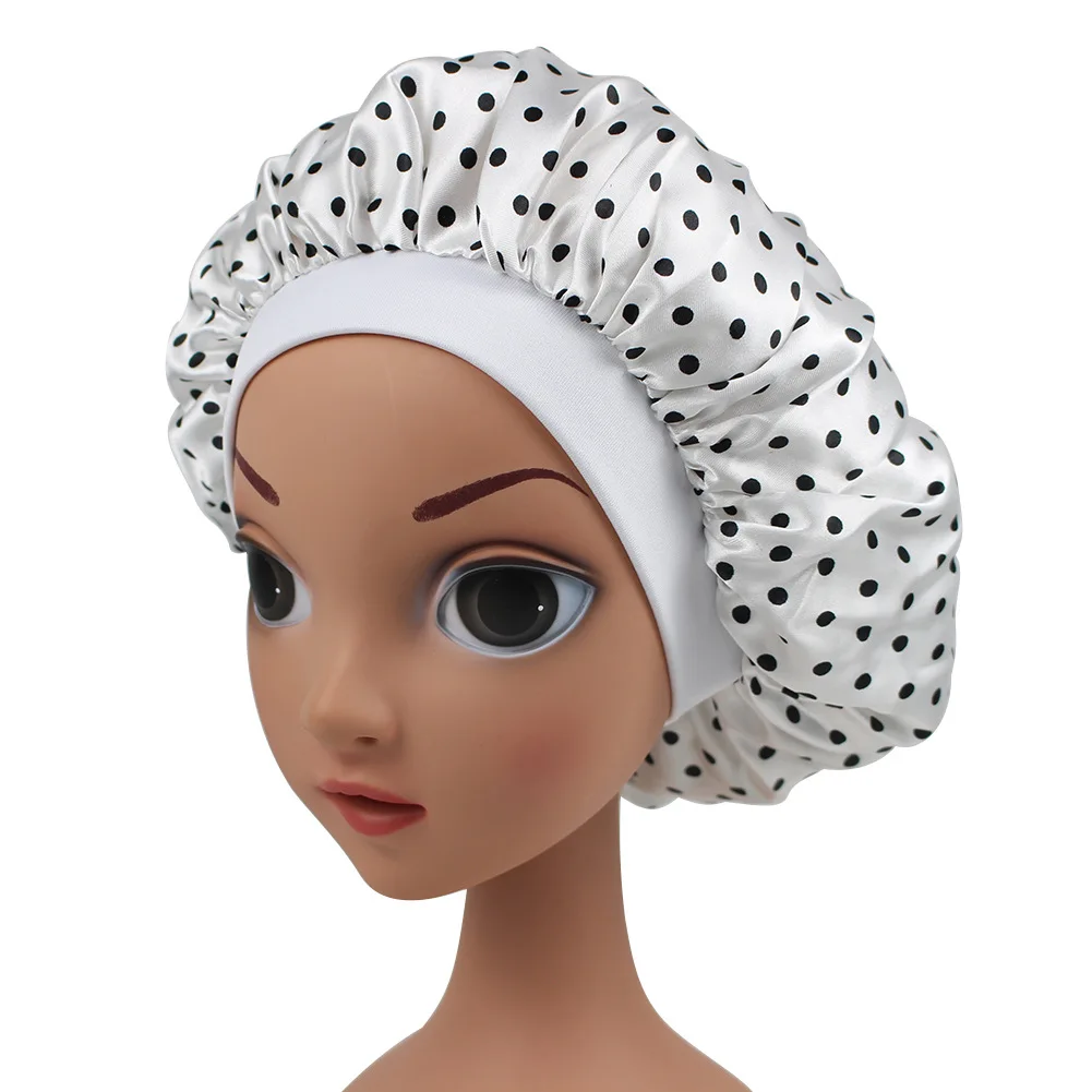 Description Picture 4 of itemFashion New African Children Adjustable Printing Ankara Satin Bonnet Sleep Cap Turban Hat Night Sleep Beanie Chemo Cap for Kids