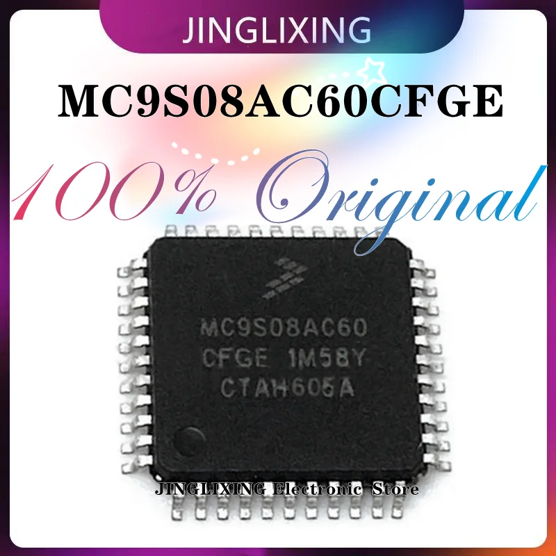 1pcs/lot New Original MC9S08AC60CFGE MC9S08AC60 QFP44 in stock