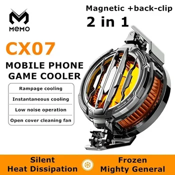 MEMO CX07 Mobile Phone Cooler Magnetic Cooling Fan Case Radiator For PUBG Gaming Back Clip Cool Heat Sink For Smartphones 2
