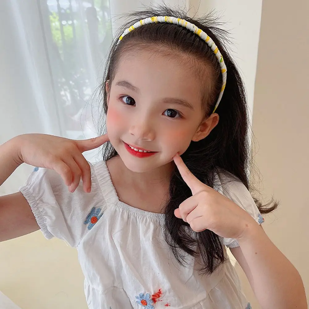 

Kawaii Floral Cute Elegant Wash Face Colorful Headwear Korean Style Hair Hoop Children's Hair Hoop Toothed Headband