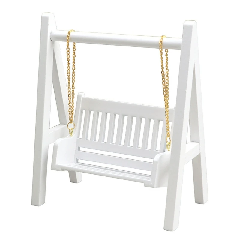 

1:12 Dollhouse Accessories Model Leisure Chair Swing Chair Furniture Teens Gift