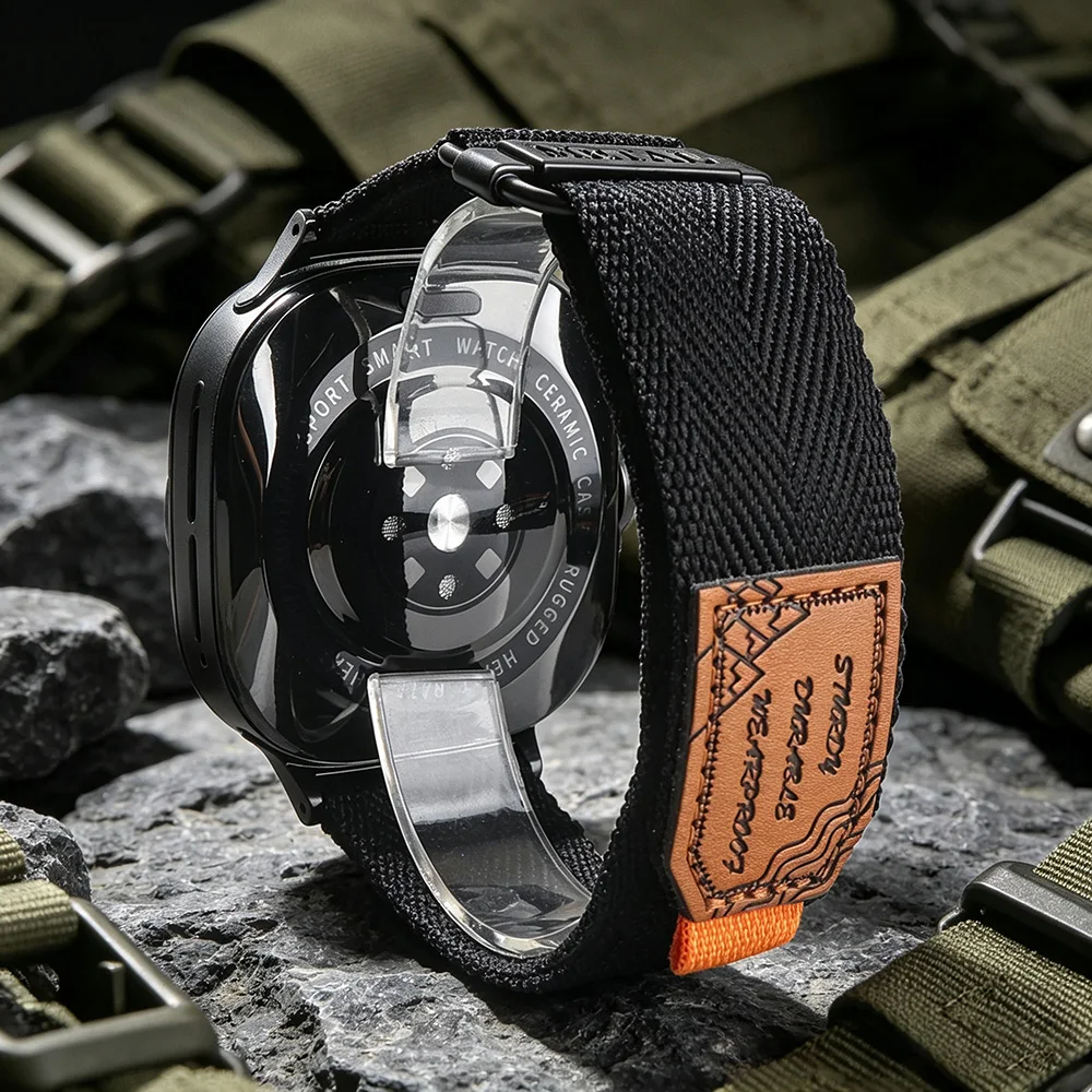 Stylish Loop Nylon Sports Band - Fashion Bracelet Strap, Multiple Sizes
