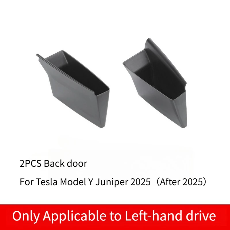 Lot De 4 Boîtes De Rangement Pour Portières Tesla Model Y 2025 Juniper - Organisation TPE Noir
