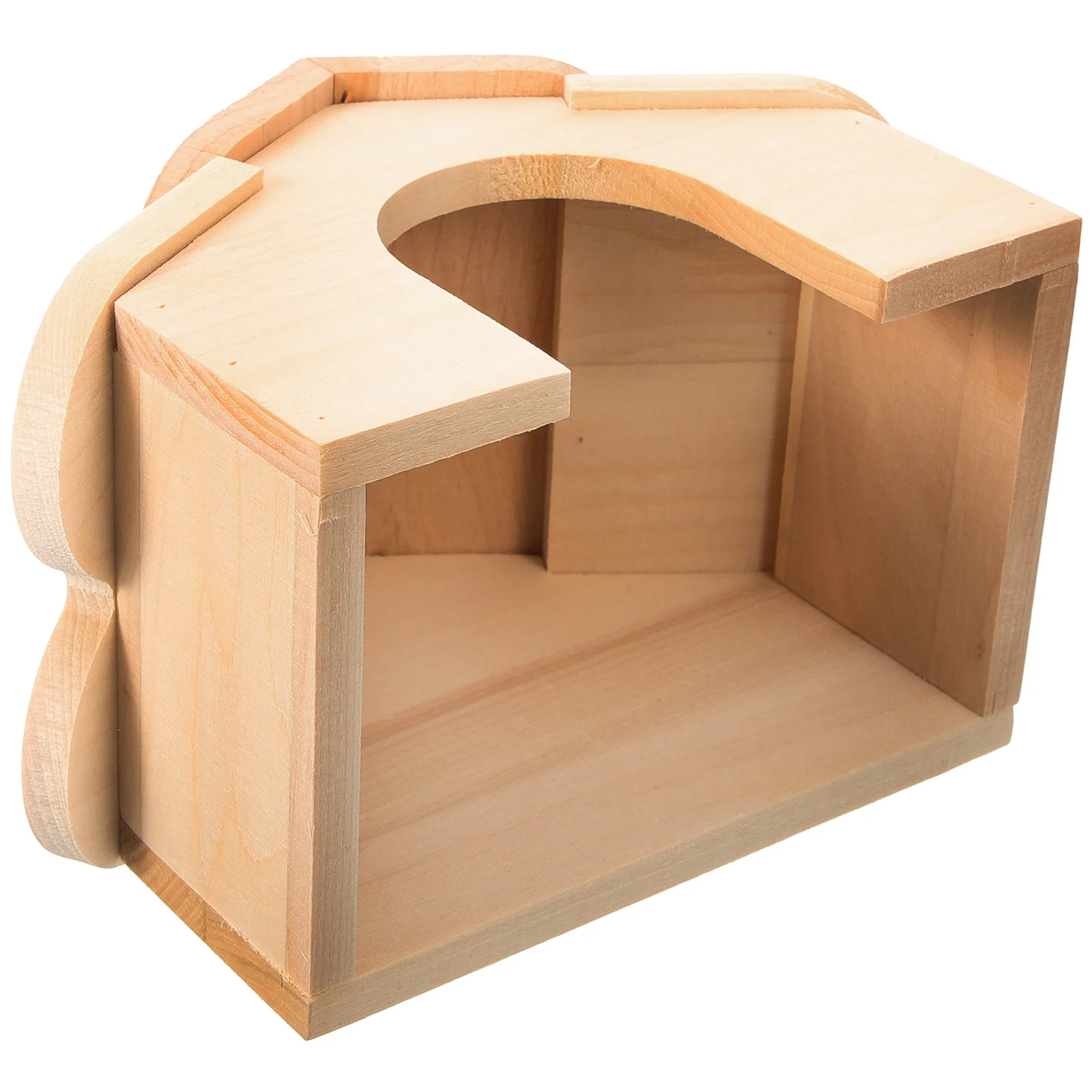 

Small House Hamster Cabin Guinea Pig Toy Cage Wooden Wear-resistant Rat Hideout