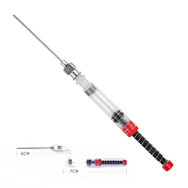 만년필 리필 잉크 도구용 무딘 바늘 팁이 있는 프리미엄 잉크 충전 주사기 1개 사무용품