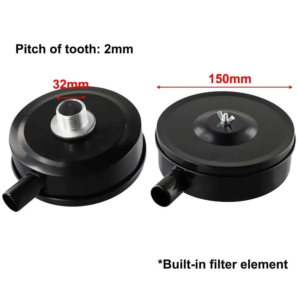 Filtro Aria Silenziatore Per Compressore - 1/4 BSP 32mm Attacco Plastica - Uxcell
