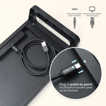 Robuster Monitor Stand Riser mit USB 3.0 Ports – Aluminiumlegierung Monitor- und Laptopständer für den Schreibtisch