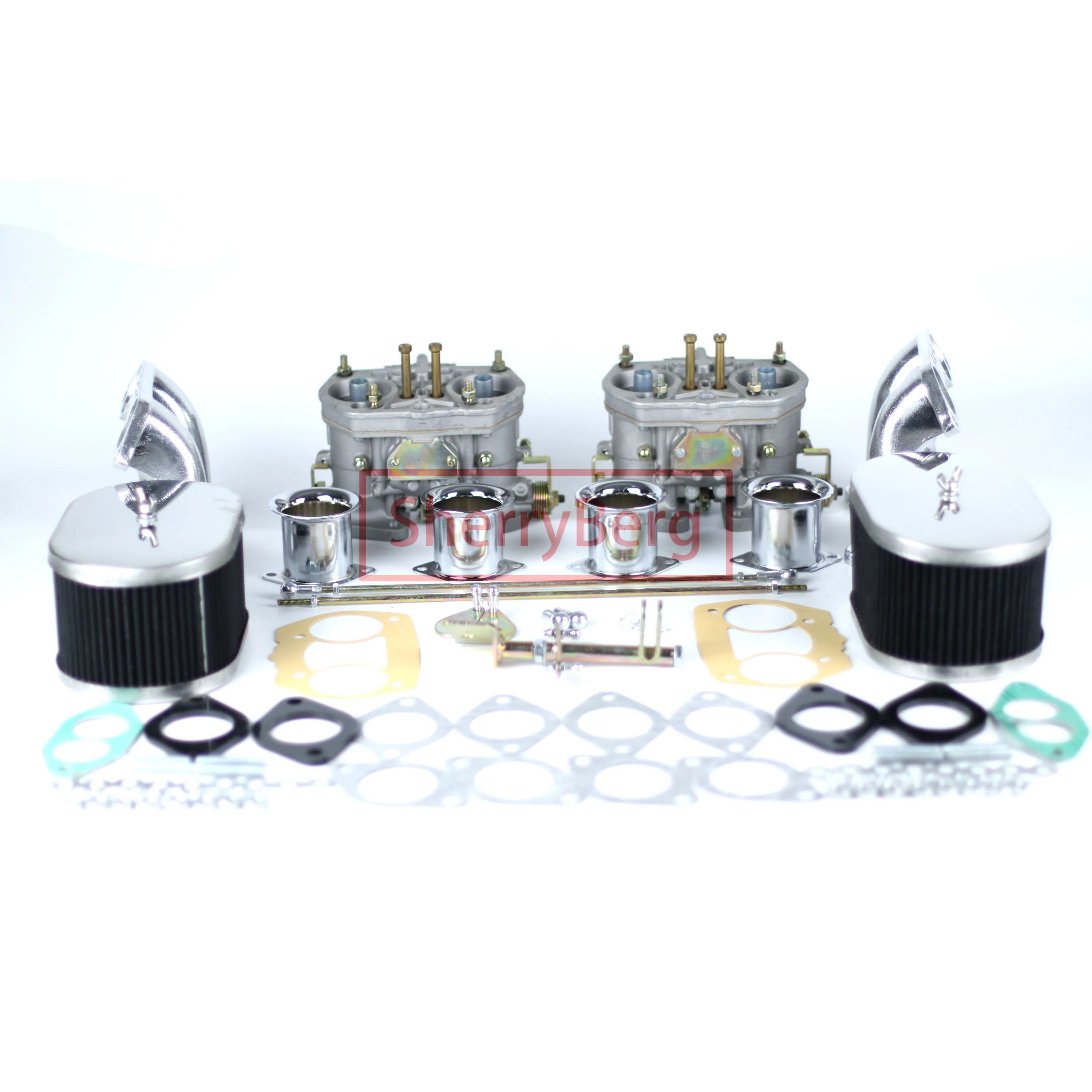 

Комплект карбюраторов SherryBerg Carb 40 мм 40IDF, воздушные фильтры (85 мм т) IDF для Porsche 914 Weber Dellorto T1 Standard