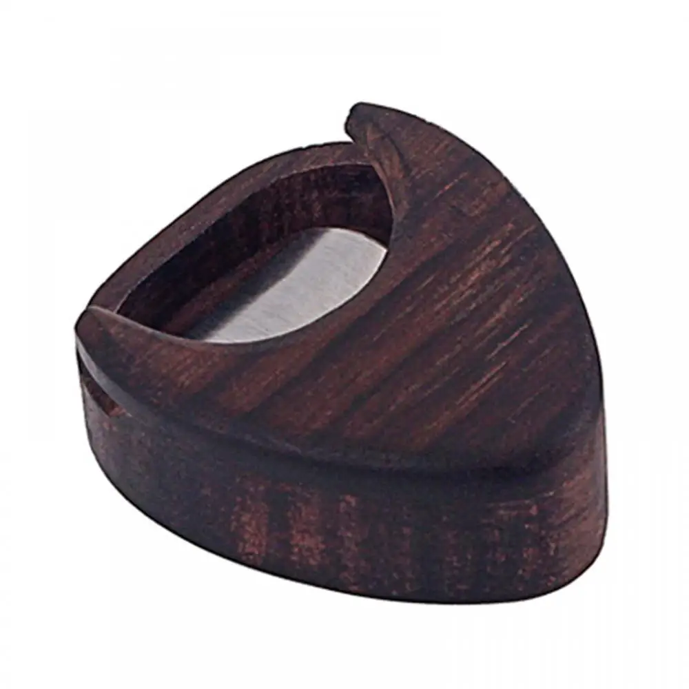 Heart Shape Wooden Portable Guitar Bass Pick Stylish 1Pc Heart Shaped Storage Box Container
