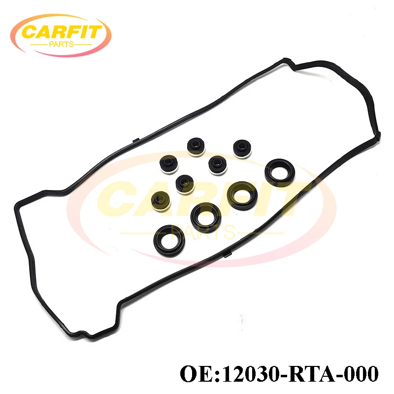 Aluminum Gasket Kits Rubber Gasket New 12030-RTA-000 90041-PNA-010 12342-PCX-004 Valve Cover Gasket Set For Honda Accord Civic CR-V Acura RSX TSX 2.0L 2.4L