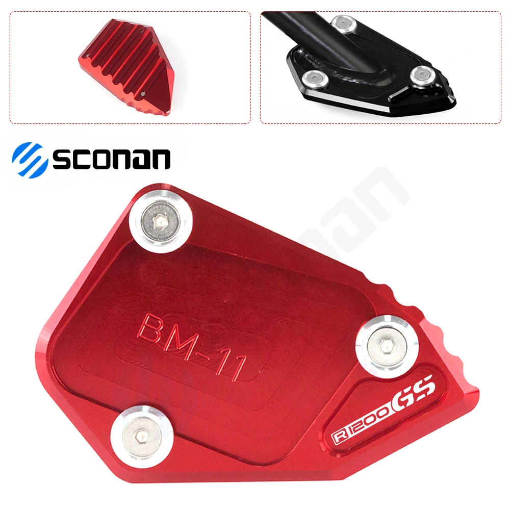 

Motorcycle Kickstand Foot Side Stand Extension Pad Support Plate For BMW R1200GS ADVENUTRE R 1200 GS ADV R1200 GS 2008-2014