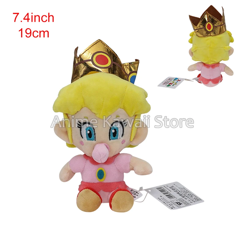 thumbnail image 1 of 35 Styles Super Bros Plush Princess Peach Goomba Toad Koopa Fire Flower Spiny Boo Waluigi Kamek Plushies Stuffed Toys for Kids, 1 of 5