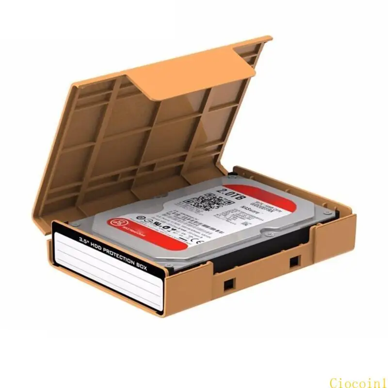 Shockproof Foam-Padded Hard Drive Carrying Case (3.5-Inch) - Multiple Color Options