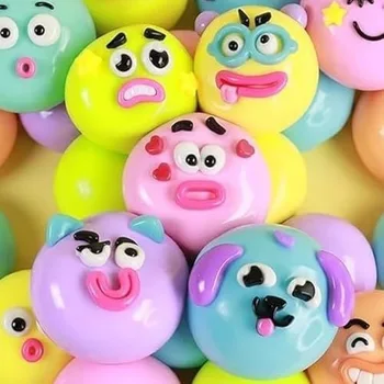 Smushers Squishy Funny Curiosities Dog Face Swap Squishy Toy, Soft Moldable Cute Slow Rise Squeeze Toy, Relaxing Sensory Gift 1