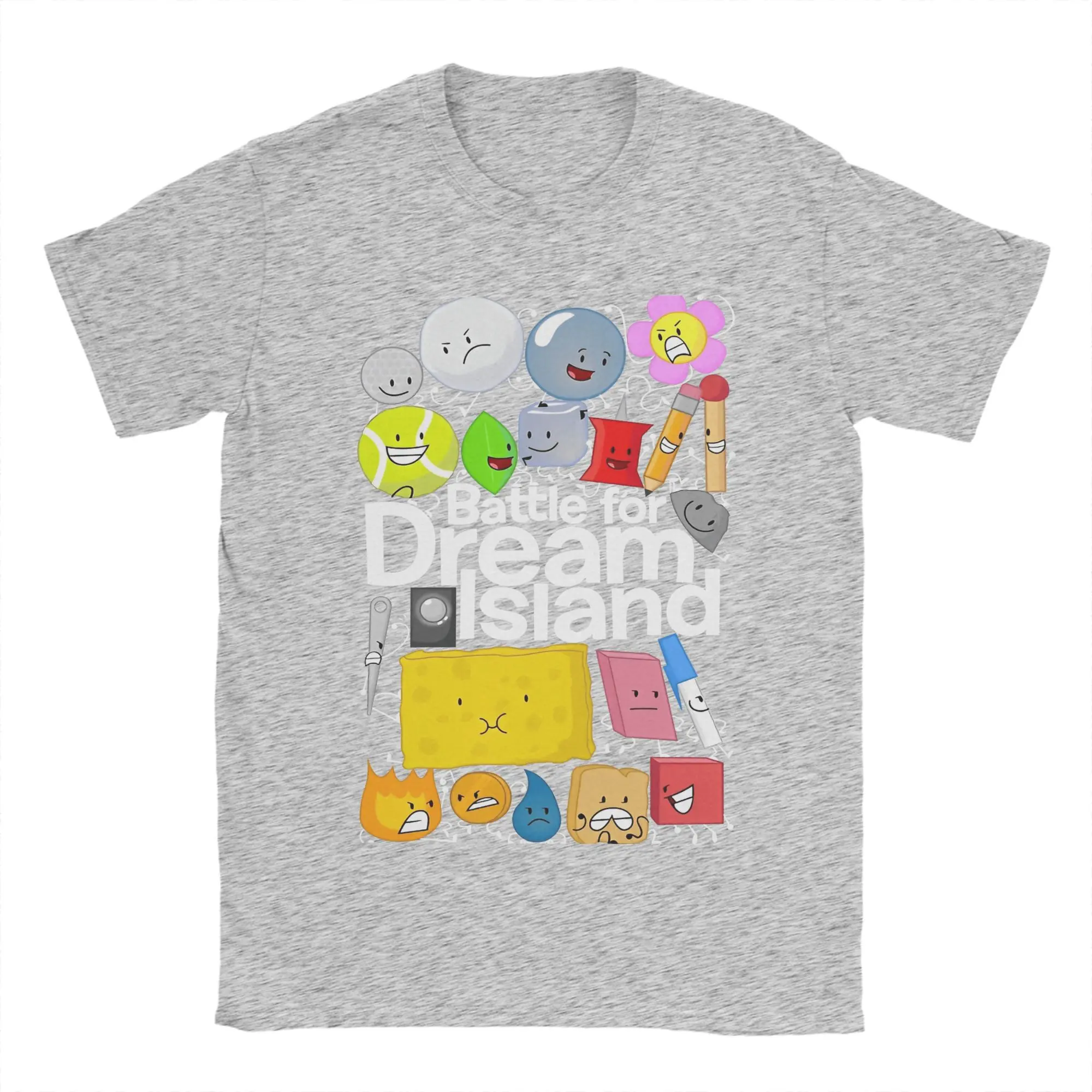BFDI Battle For Dream Island 하라주쿠 패션 스타일 남성 여성 티셔츠 성인 어린이 소년 소녀 탑 키즈 부모 자녀 코튼 티셔츠