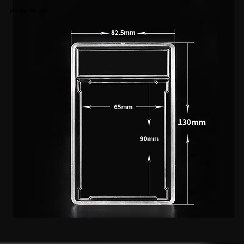 아크릴 게임 스타 트레이딩 카드 슬래브 슬리브, 거치대 케이스 식별 상자, 카드 놀이 플라스틱 슬래브, 90x6, 5mm, 61x88mm, 1 개