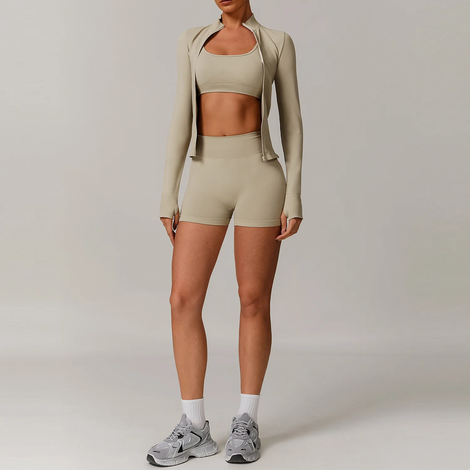 Seamless Yoga Set for Women 2/3PCS Sports Bra & Leggings Fitness Tracksuit