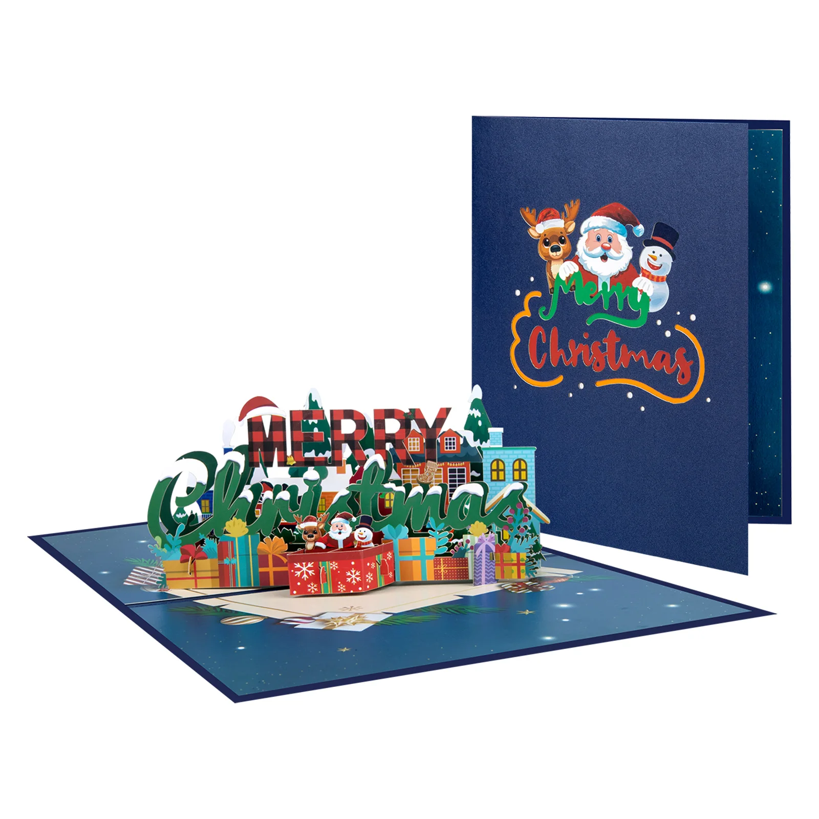 Pop Up Christmas Card 3D Holidays Greeting Cards New Year Card greeting cards