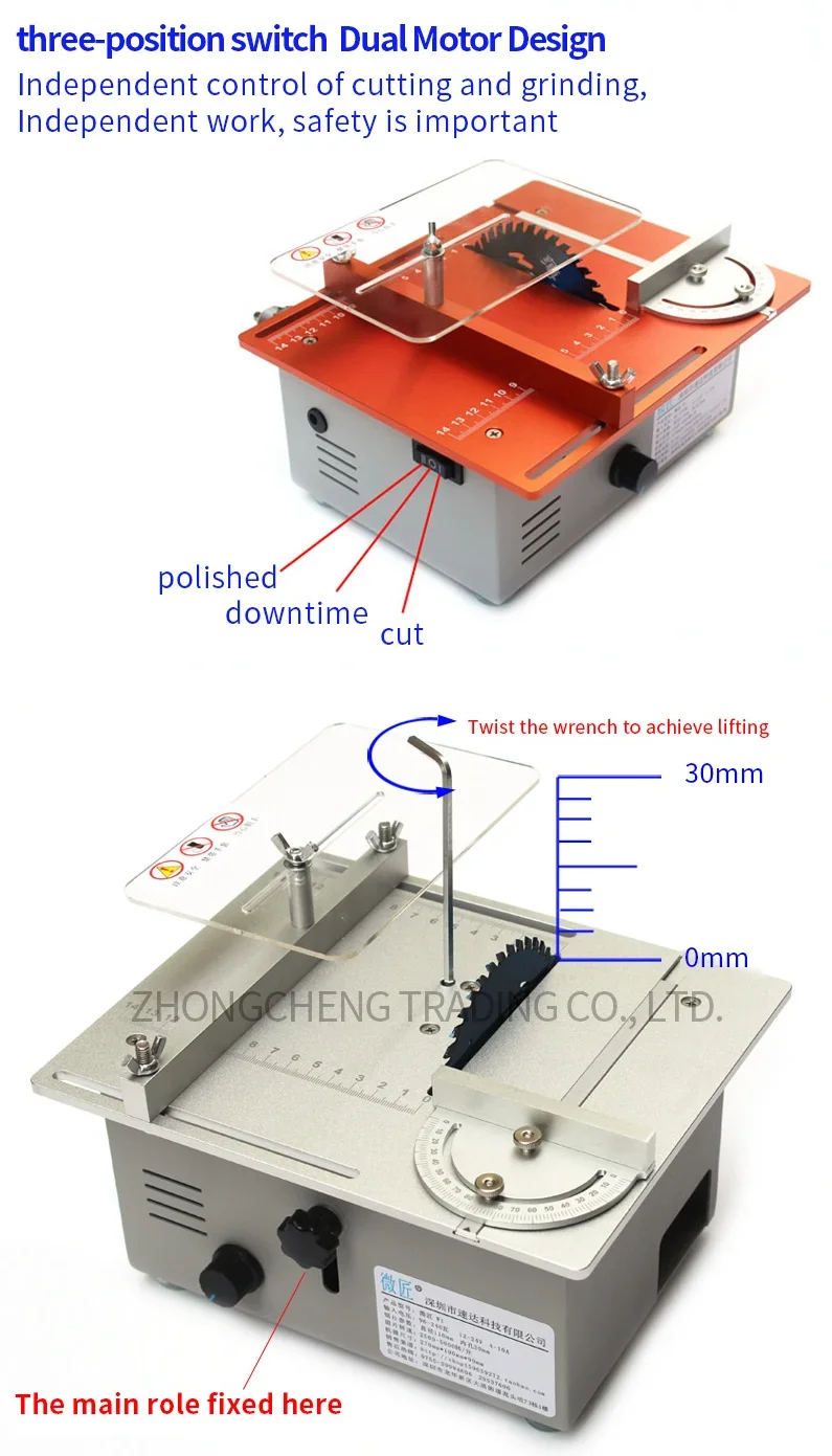 New Upgrade Multifunctional Mini Table Saw Mini Household Table Saw Small Woodwo