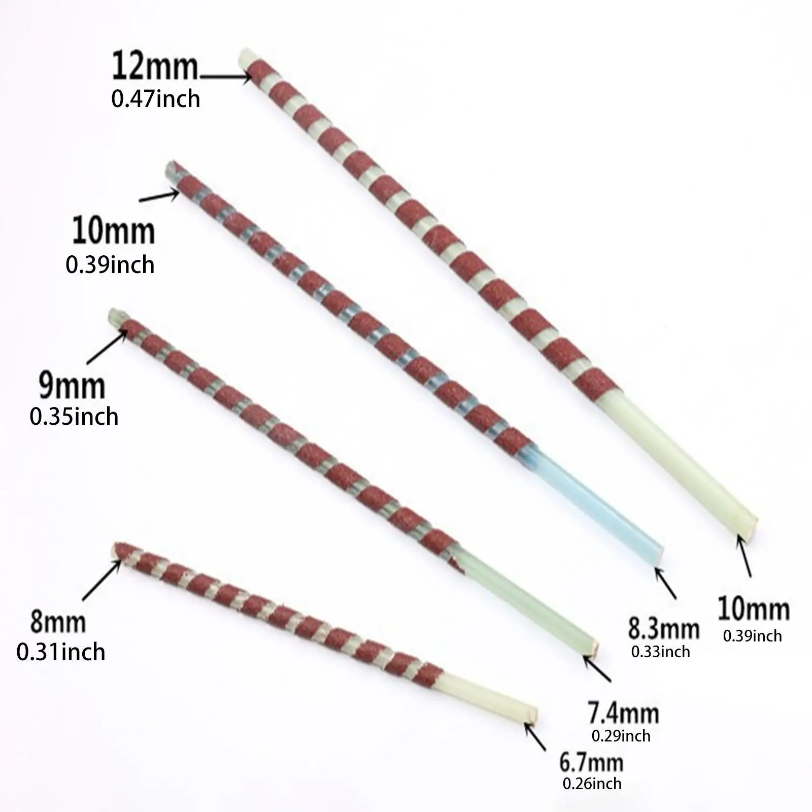 4x DIY Fishing Rod Building Tools 8/9/10/12mm Fishing Rod Grips Boring Tool Convenient EVA Cork Handle Reamer Tool Kit