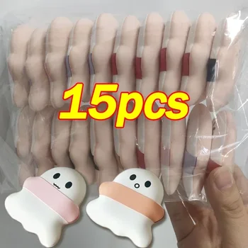 15pcs Ghost Finger Puffs Wet Dry Use Makeup Puff Concealer Foundation Powder Sponge Cosmetics Cushions Face Beauty Tools 1