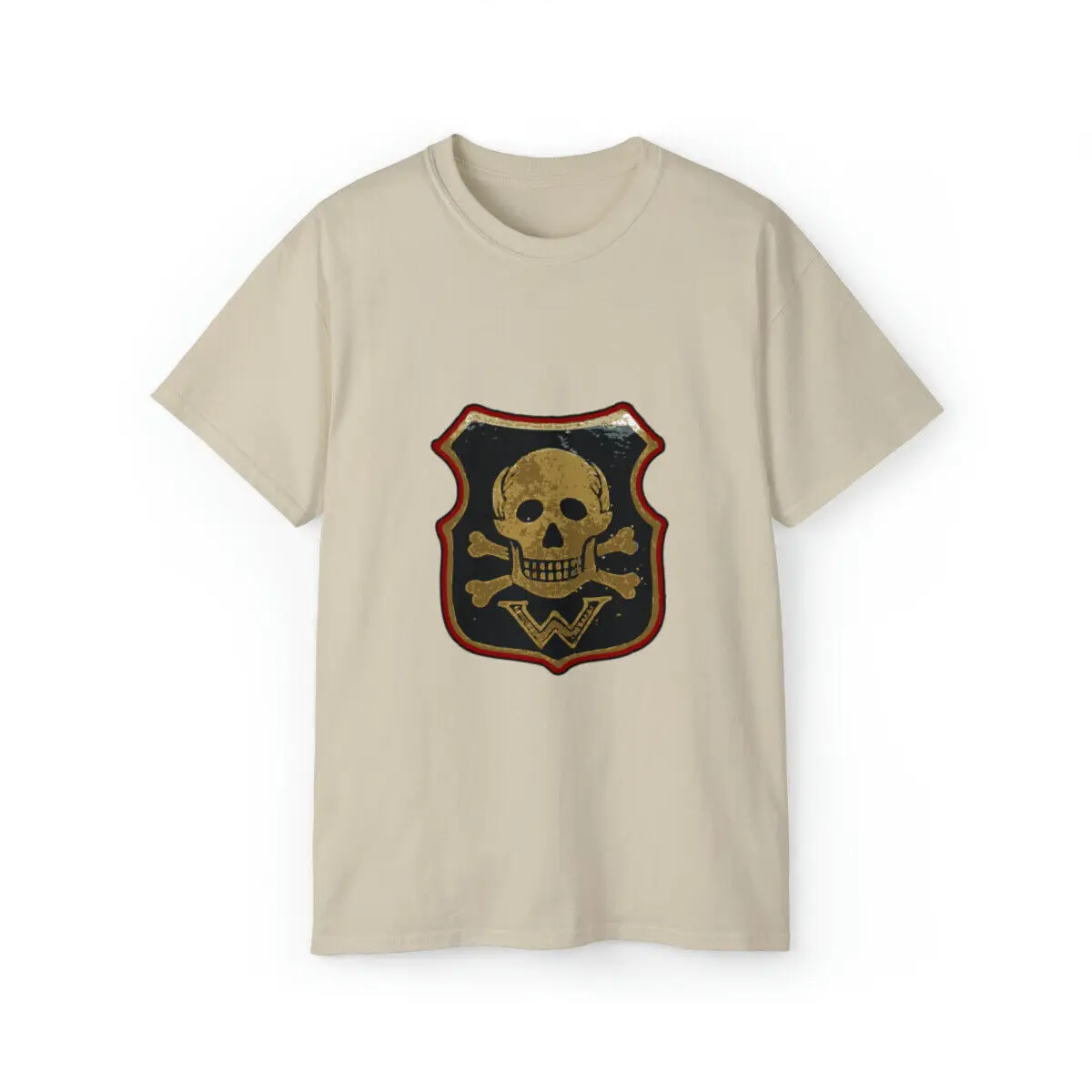 Ww1 German Skull Shield Wehrwolf Wehrverband T Shirt Imperial Militaria Maniche Lunghe O Corte